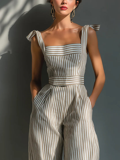 Windsor | Mono de Rayas con Tirantes Anudados