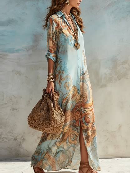 Barroco | Elegante Vestido de Verano Fluido