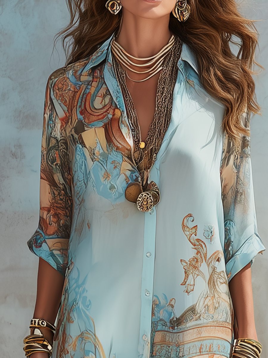 Barroco | Elegante Vestido de Verano Fluido