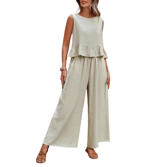 Karen | Top con dobladillo fruncido