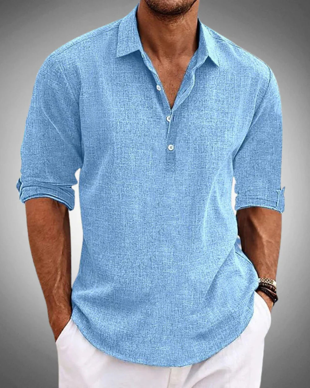SABBIO - Camisa clásica de algodón