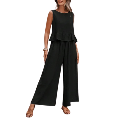 Karen | Top con dobladillo fruncido