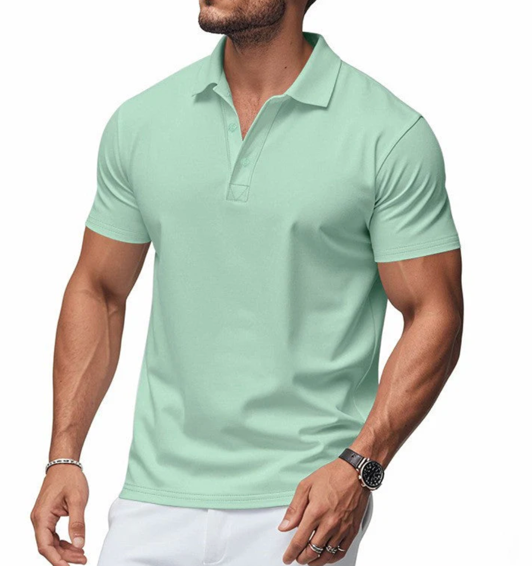 LORENZO -  Camiseta de manga corta con cuello