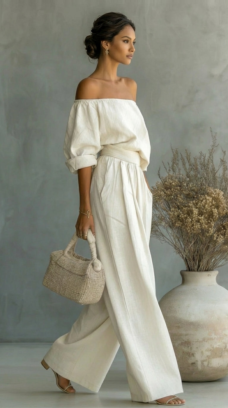 Liliána™ – Conjunto exclusivo efecto lino para un verano con estilo • S1