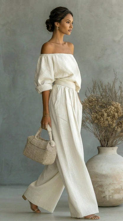 Liliána™ – Conjunto exclusivo efecto lino para un verano con estilo • S1