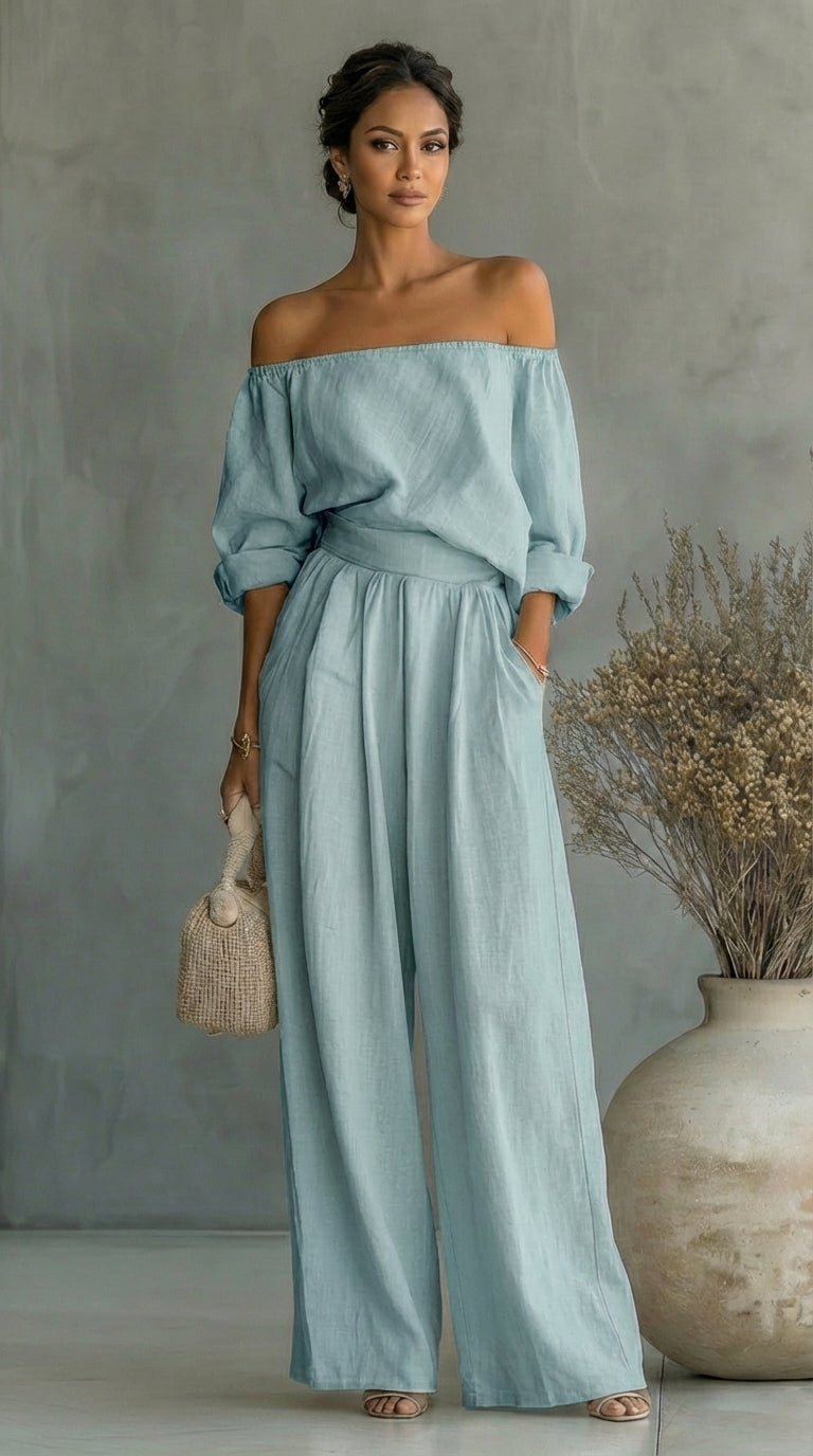 Liliána™ – Conjunto exclusivo efecto lino para un verano con estilo • S1