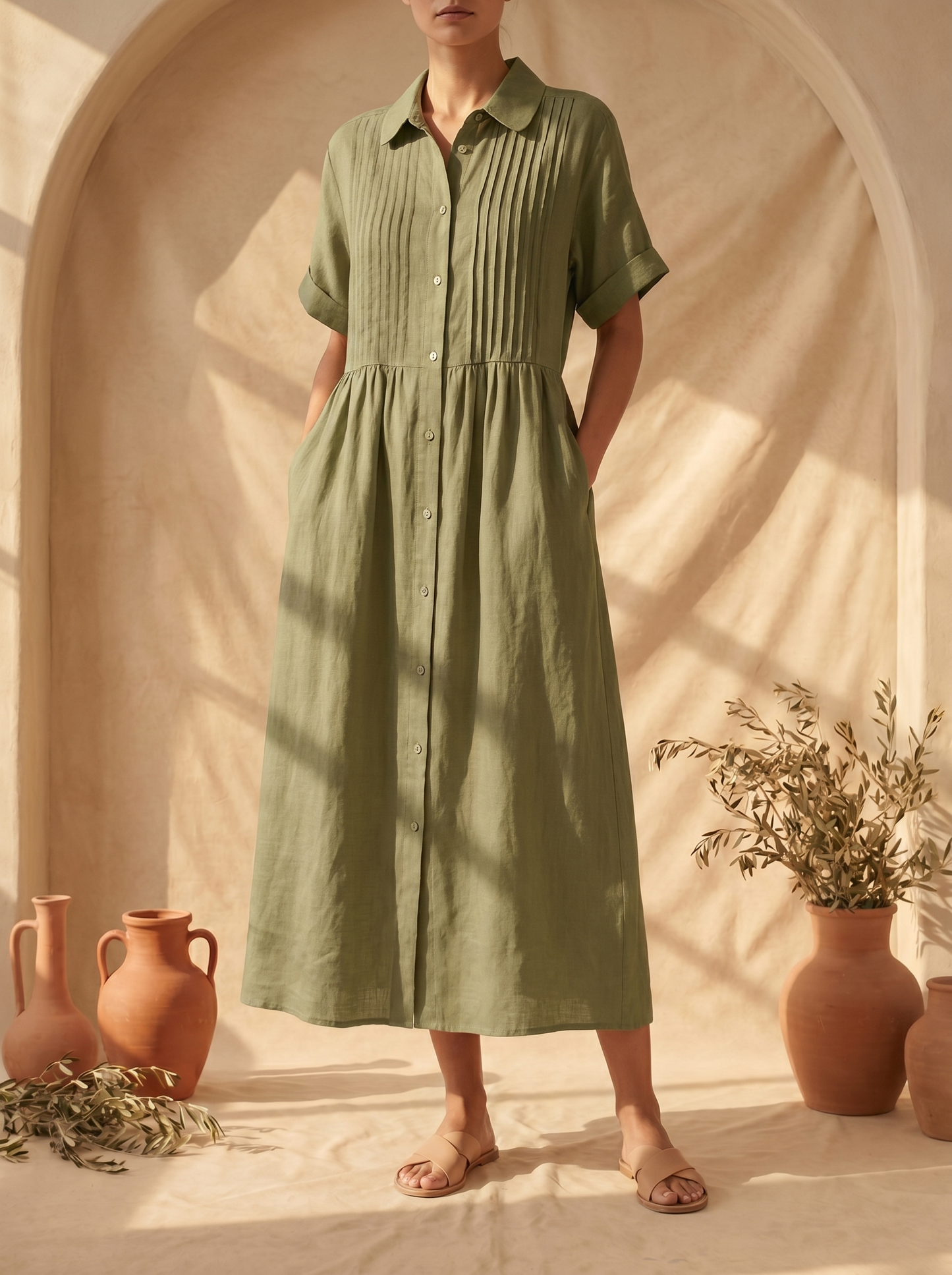 Lysandra | Vestido Camisero Ligero y de Verano