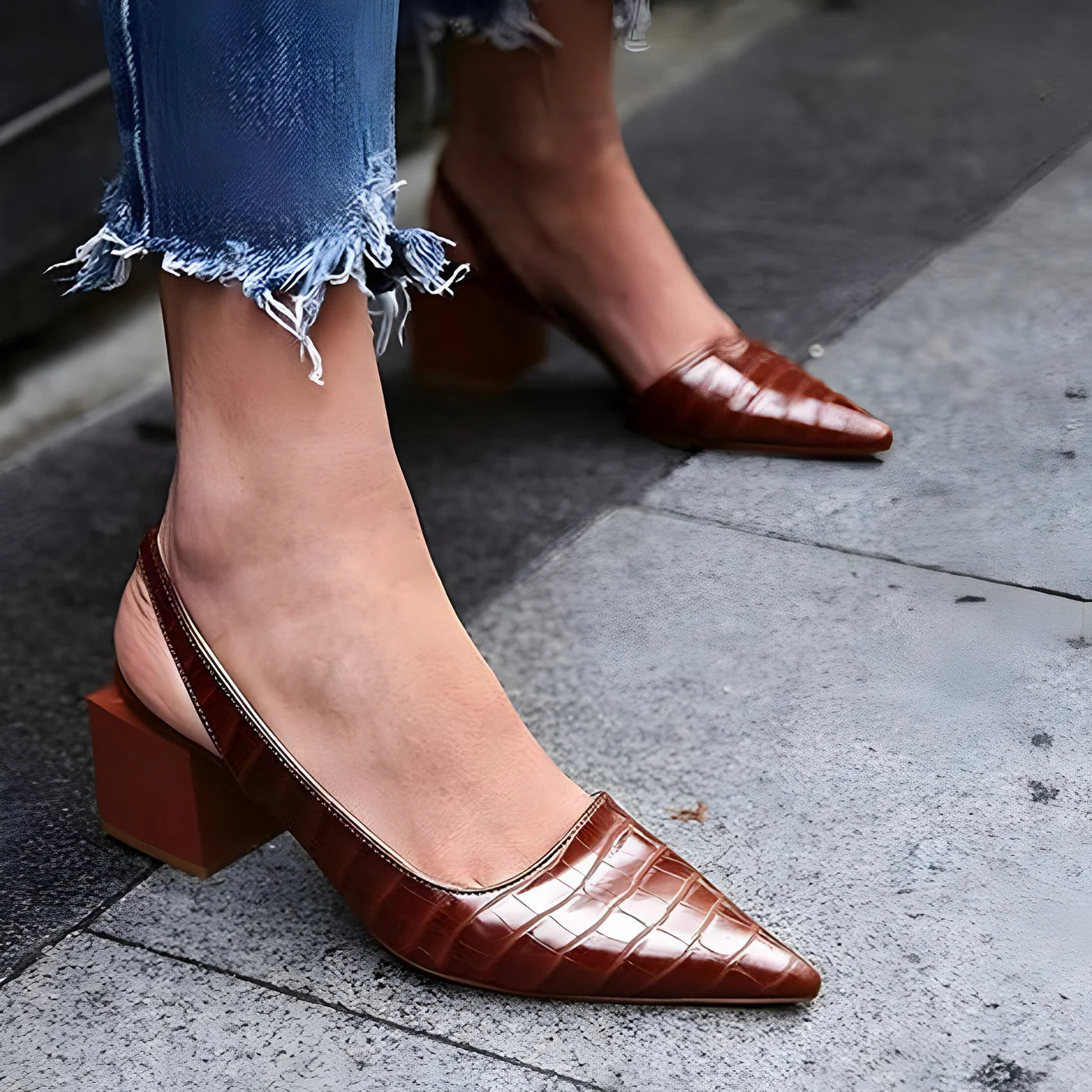 WYNN – Zapatos de tacón con punta larga