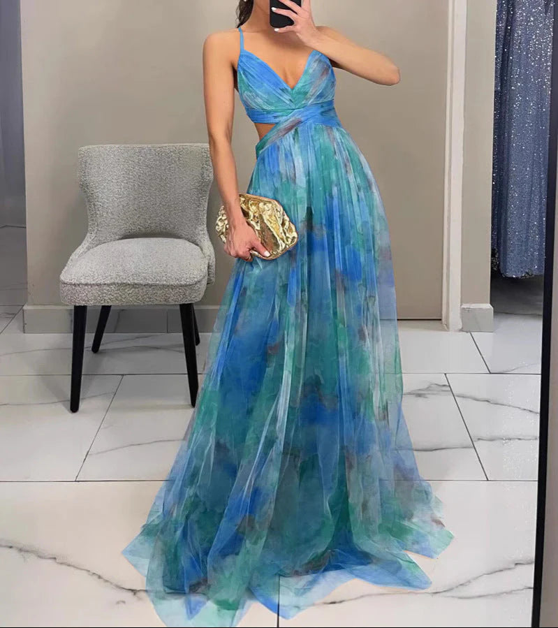 MATEO GLAM | Vestido Maxi Elegancia Floral