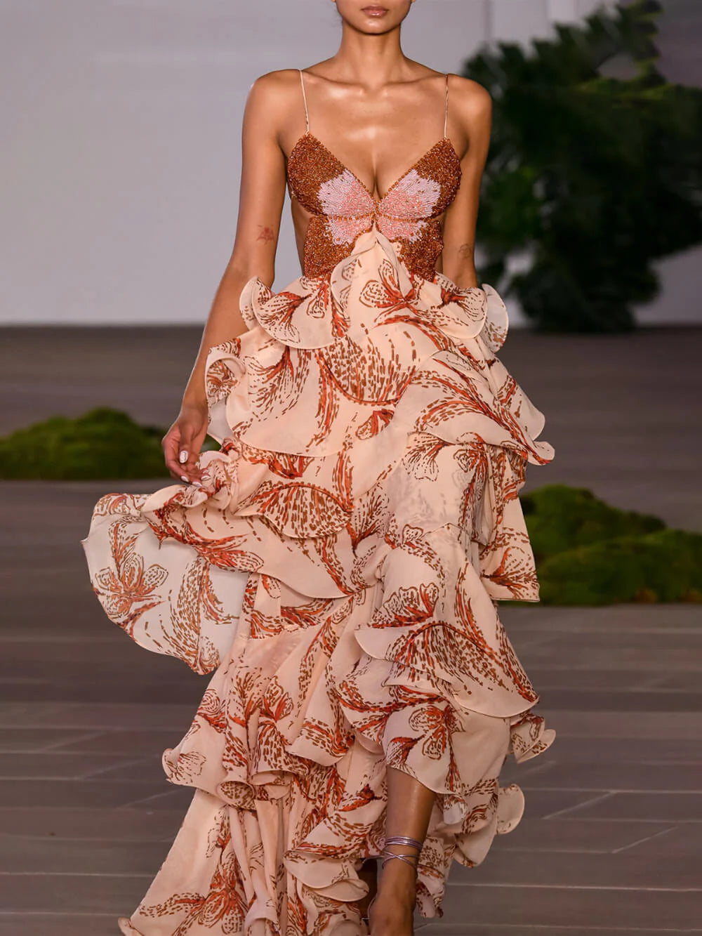 LA SCINTILLA | Vestido maxi Signature con lazo
