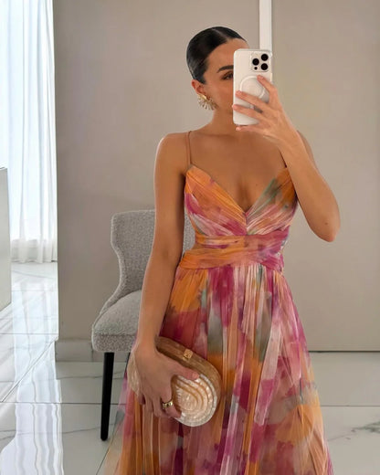 MATEO GLAM | Vestido Maxi Elegancia Floral