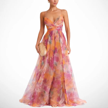 MATEO GLAM | Vestido Maxi Elegancia Floral