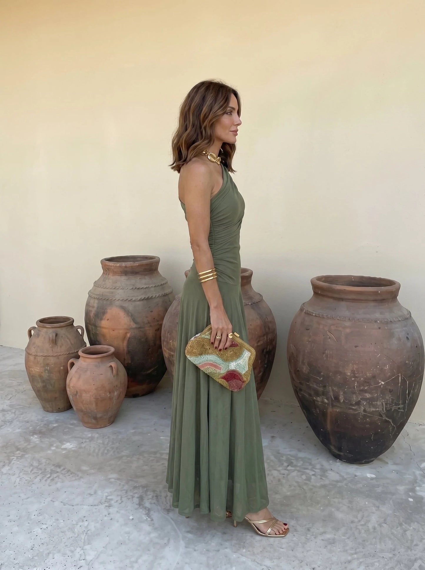 LUCIA - Vestido elegante de malla sin tirantes